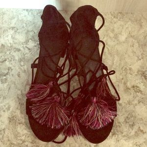 Rebecca minkoff tassel heels